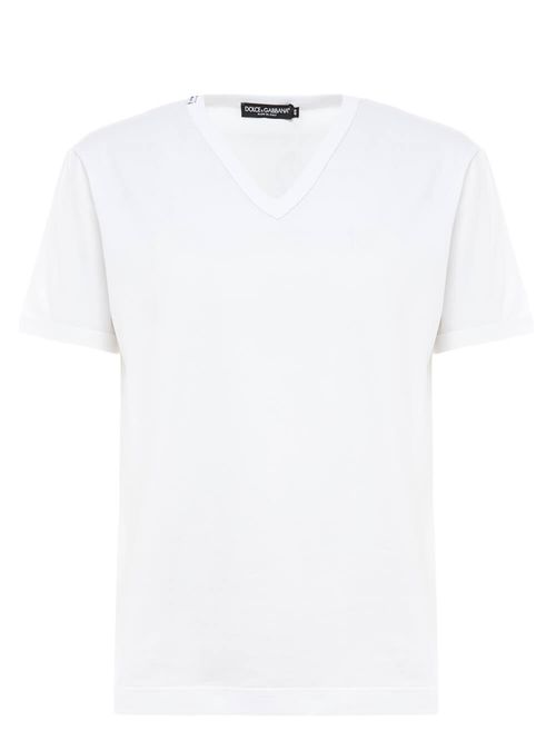 Tricou alb din bumbac