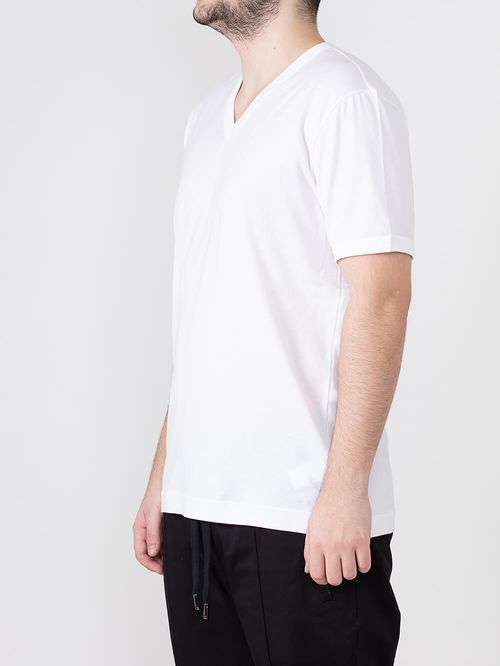 Tricou alb din bumbac