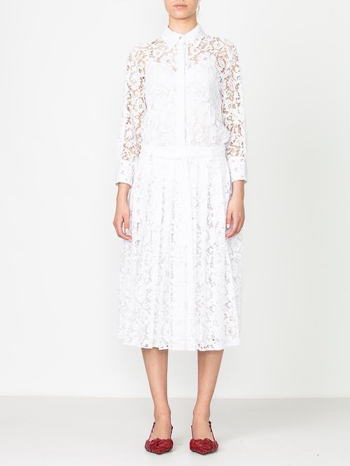 Rochie dantelă brodată