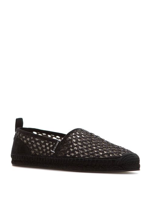 Espadrile Egon din piele și rafie