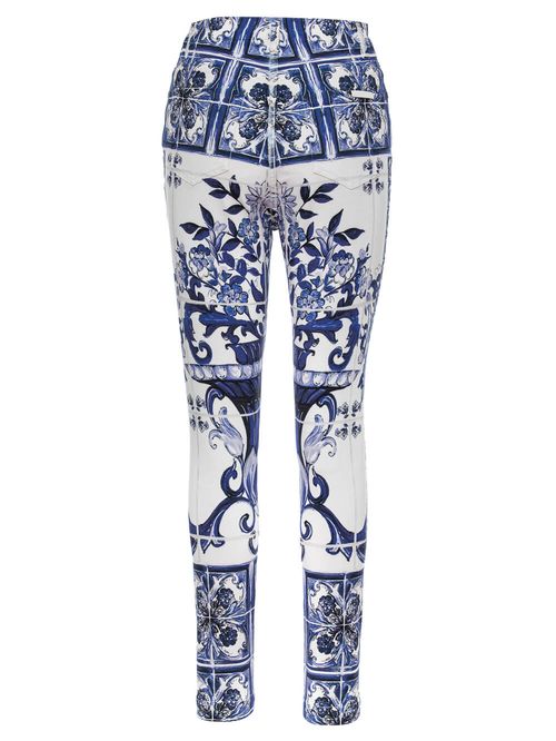 Blugi cu imprimeu Majolica
