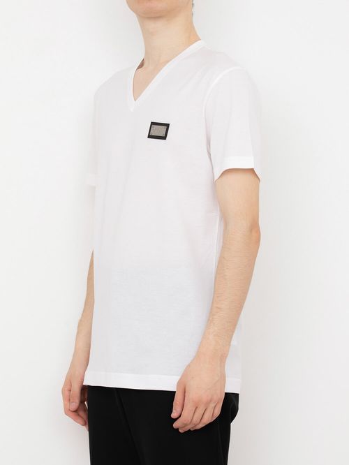Tricou cu placă logo