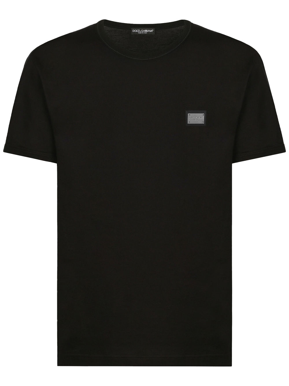 12/30AM締切 DOLCE & GABBANA ブラックレースTシャツ 38 Dolce & Gabbana logo-detail T-shirt | Black | FARFETCH RO