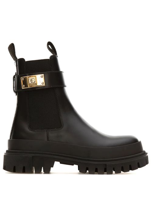 Ghete negre din piele