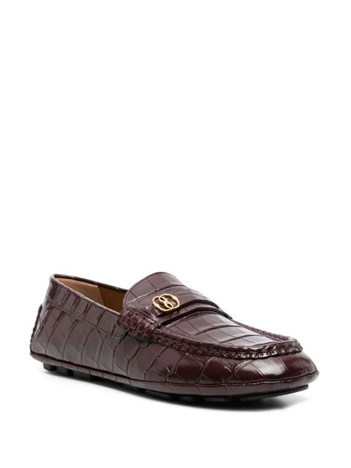 Mocasini cu logo frontal