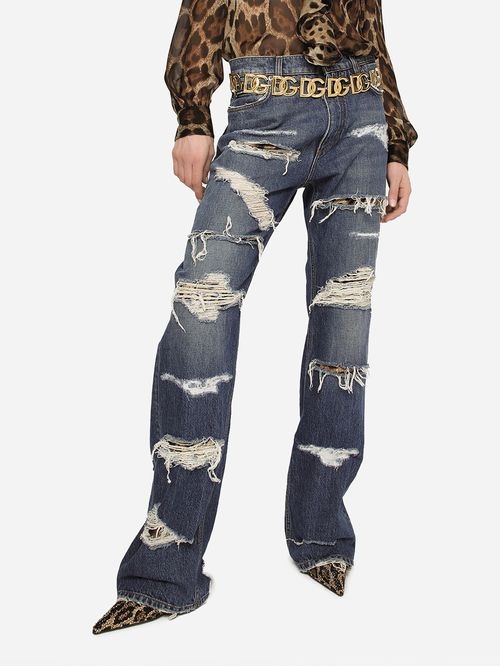Blugi cu efect ripped