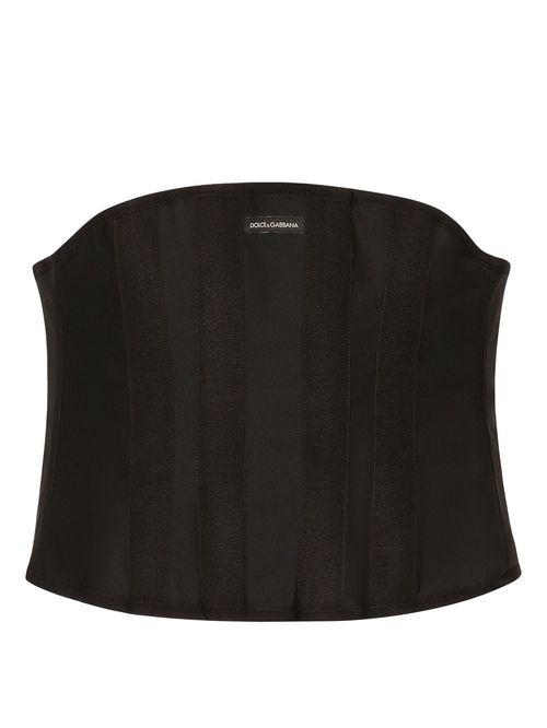 Corset negru patch logo