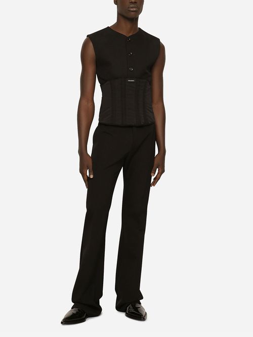 Corset negru patch logo