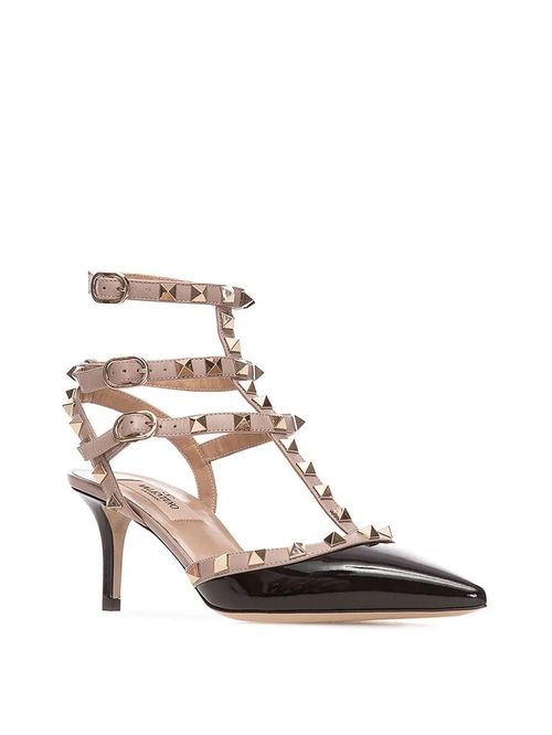 Pantofi Rockstud toc mediu