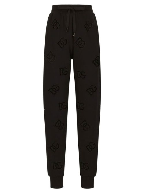 Pantaloni sport inserții dantelă
