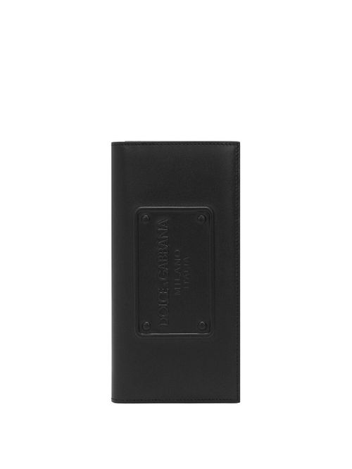 Portofel negru logo embosat