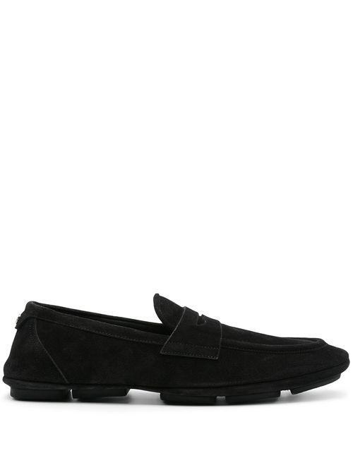 Pantofi slip-on piele întoarsă
