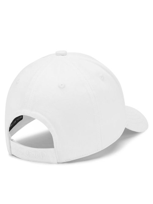 Șapcă albă cu logo aplicat