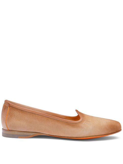 Pantofi-slip-on bej-roze