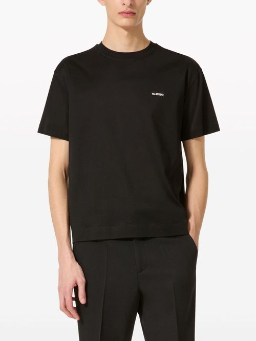 Tricou negru logo frontal