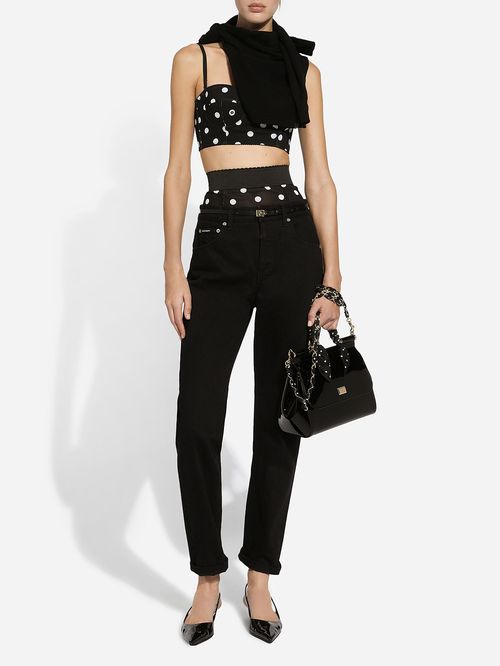 Blugi boyfriend negri