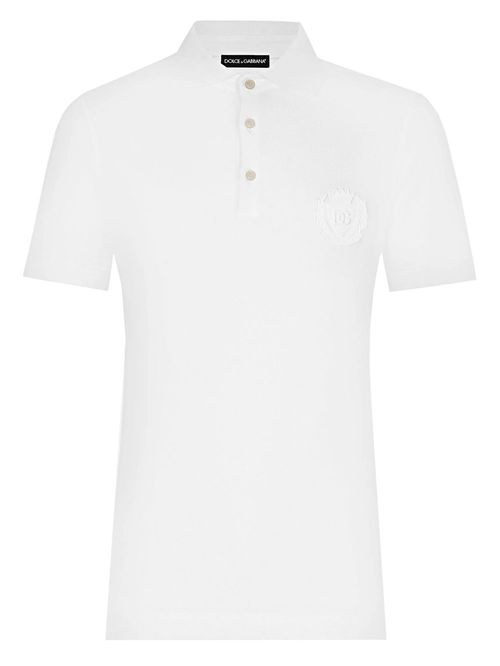 Tricou polo broderie DG