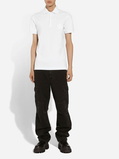 Tricou polo broderie DG