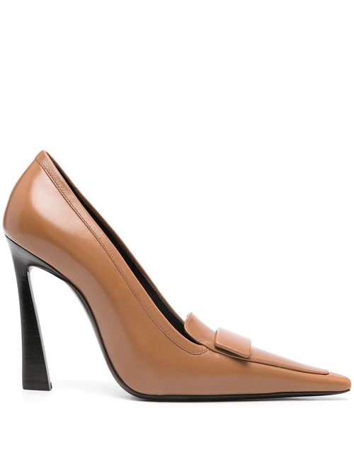 Pantofi bej D'Orsay 11cm