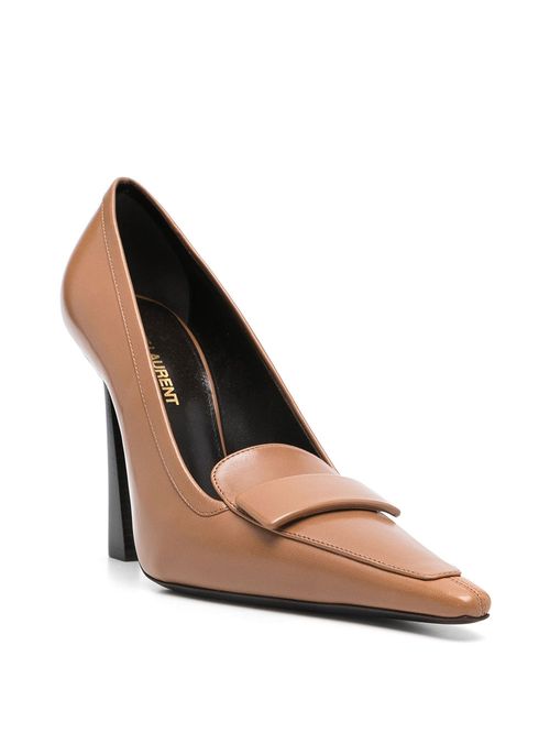 Pantofi bej D'Orsay 11cm