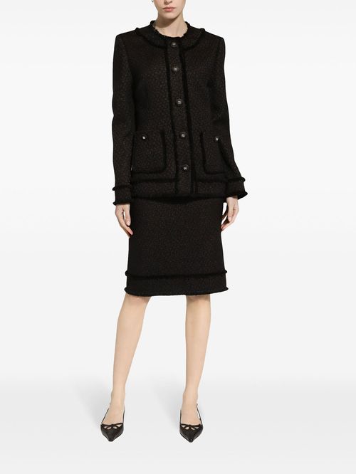 Sacou negru tweed