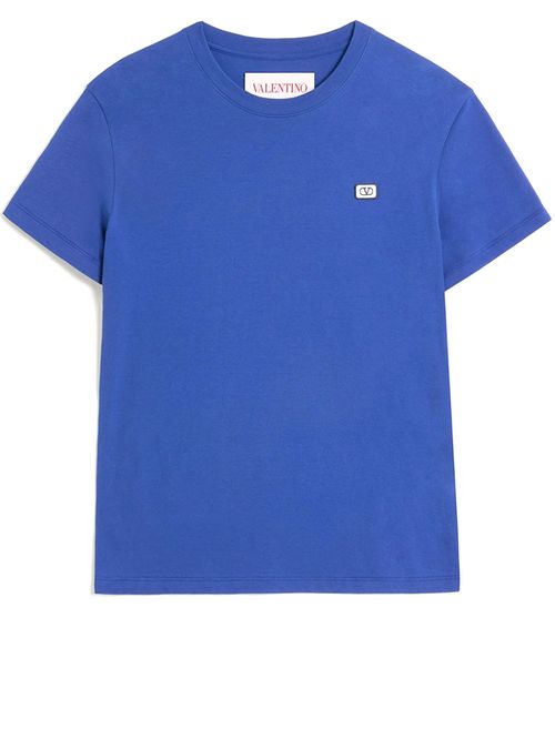 Tricou albastru patch logo