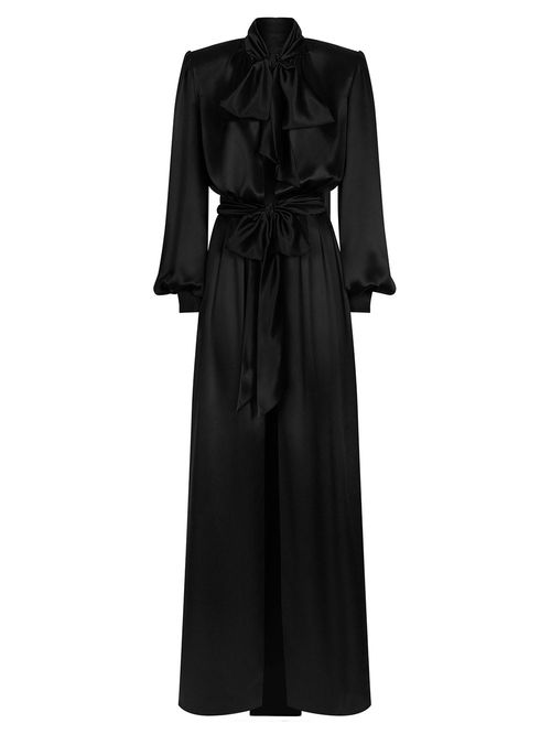 Rochie maxi satinată