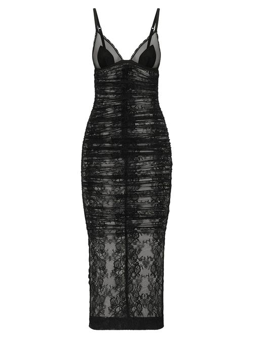 Rochie midi dantelă