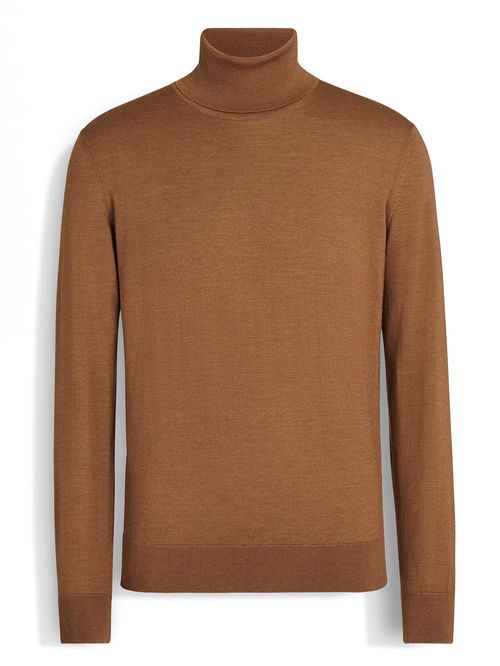 Pulover maro tip helancă