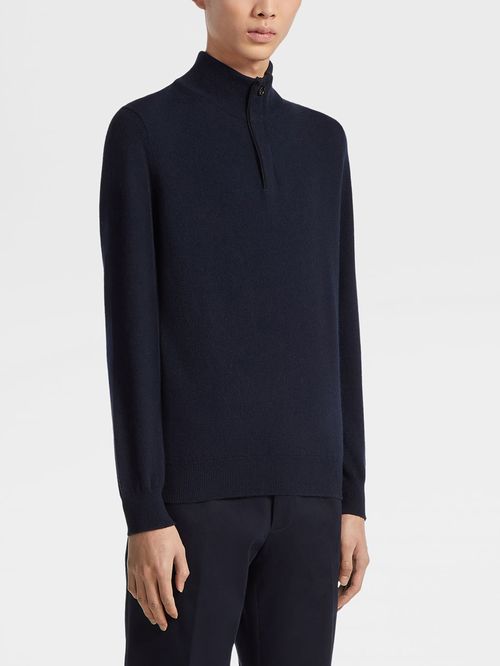 Pulover albastru Oasi Cashmere