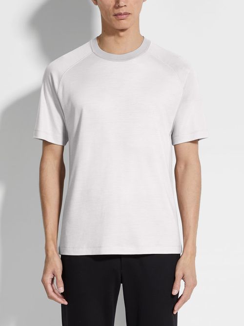 Tricou alb lână