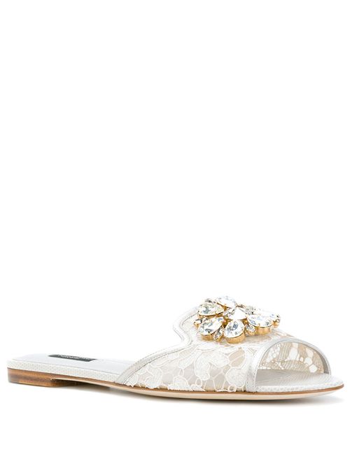 Papuci flat cu pietre