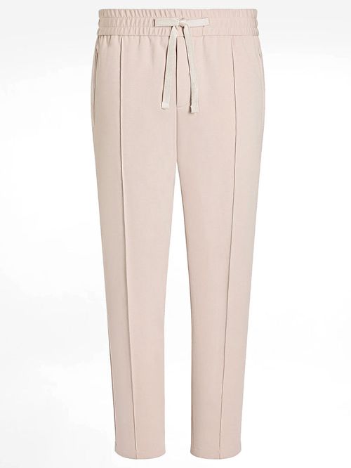 Pantaloni bej cu elastic