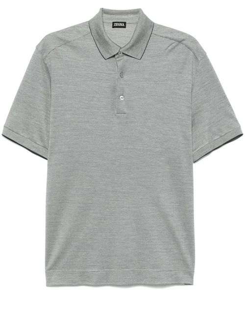 Tricou polo gri