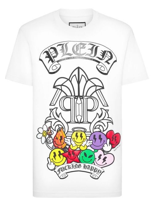 Tricou alb SS Smile