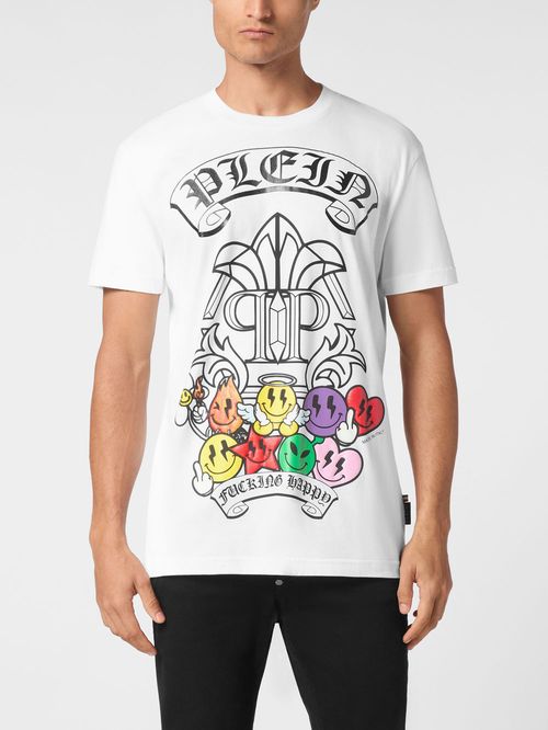 Tricou alb SS Smile