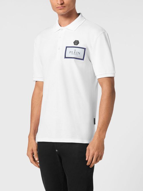 Tricou polo LL Label Contrast