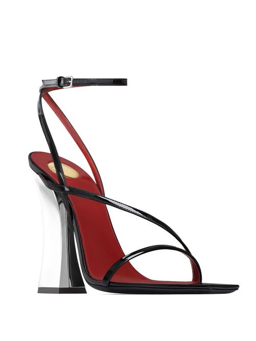 Sandale Zora piele lăcuită 11 cm