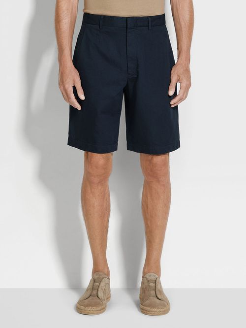 Pantaloni scurți din in și bumbac