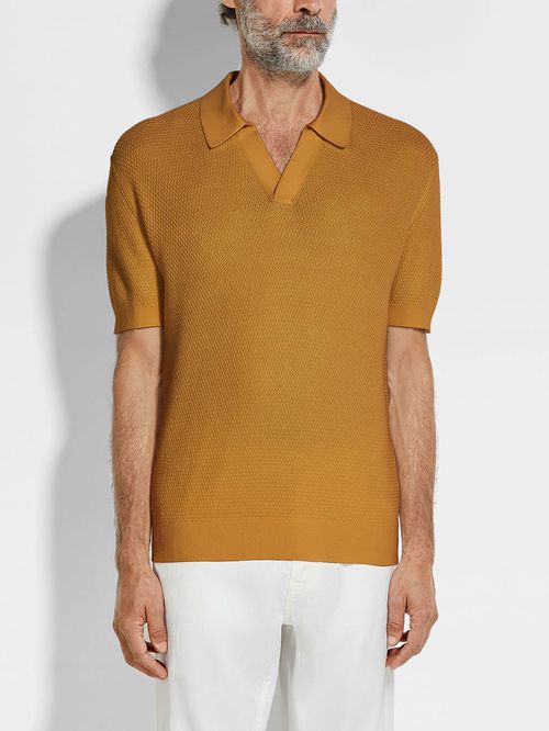 Tricou polo tricotat