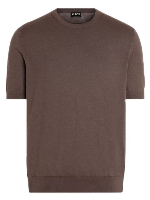 Tricou maro tricotat