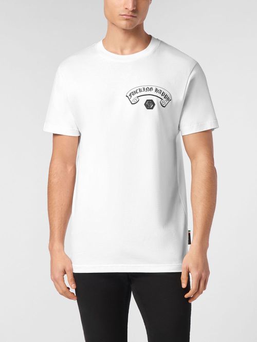 Tricou alb logo