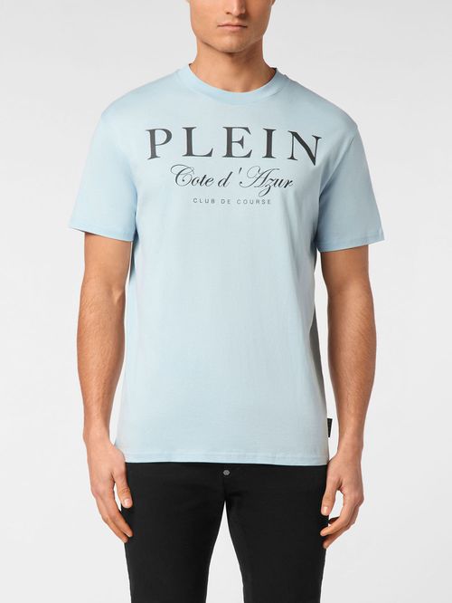 Tricou bleu logo Plein
