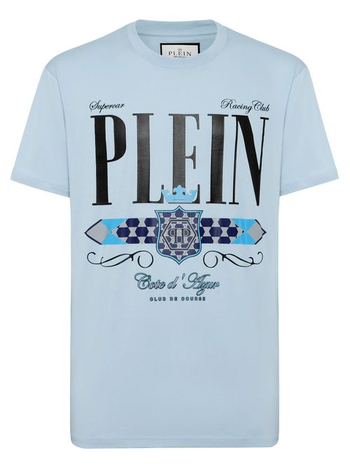 Tricou bleu SS Plein Stemma