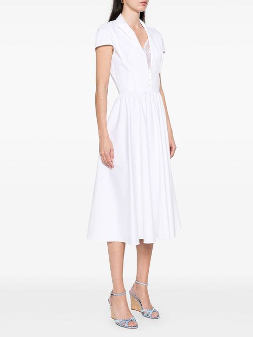 Rochie albă midi