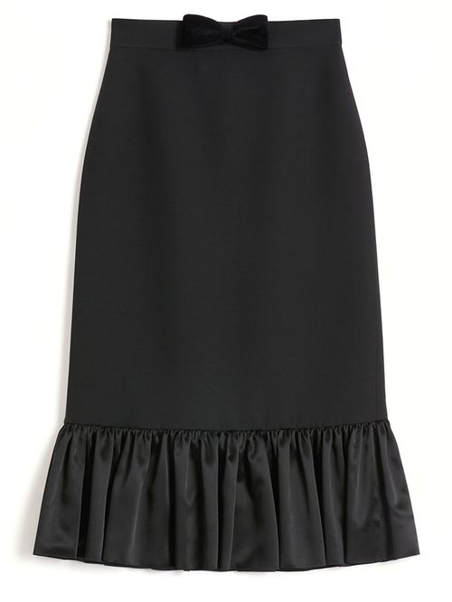 Fustă midi Crepe Couture