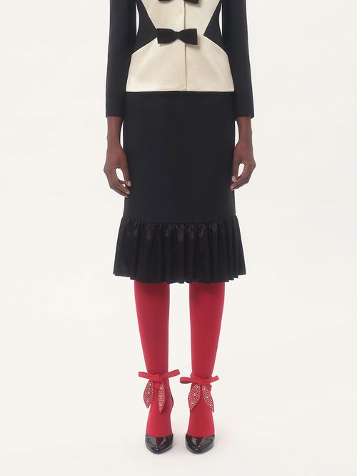 Fustă midi Crepe Couture