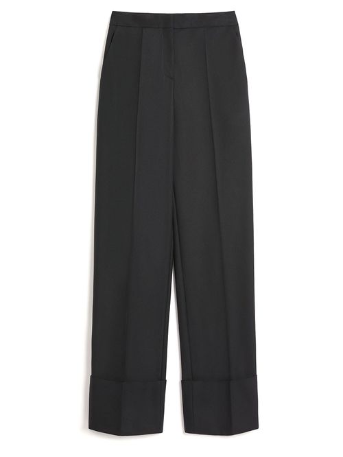 Pantaloni drepți cu lână