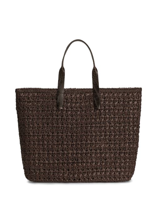 Geantă shopper din rafie împletită