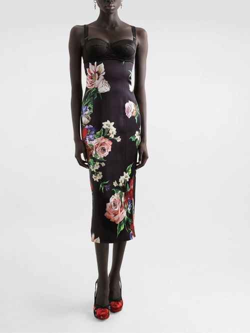 Rochie midi cu imprimeu